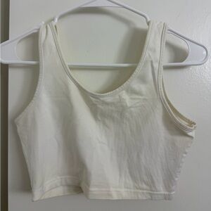 YesStyle Cream Crop Top